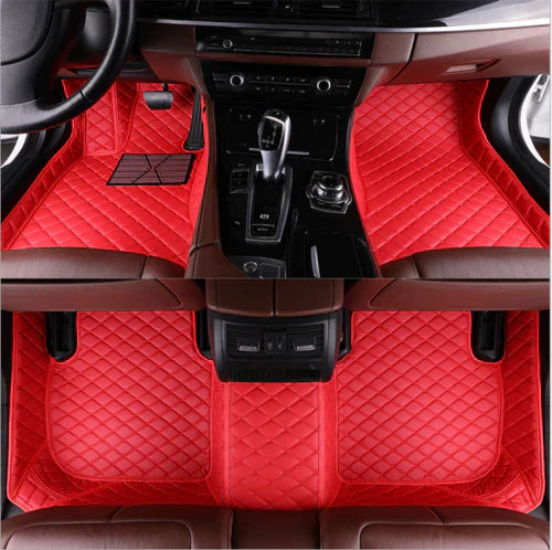 Kit de Tapetes Automotivos Luxo e Elegância -  Jogo de 4 Peças + Capa de Volante (OFERTA RELAMPAGO)