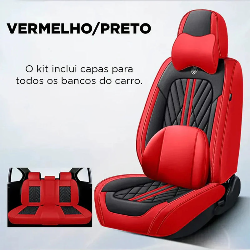 Kit Capas de Bancos Premium | Completo para Bancos Dianteiros e Traseiros [QUEIMA DE ESTOQUE 2025]
