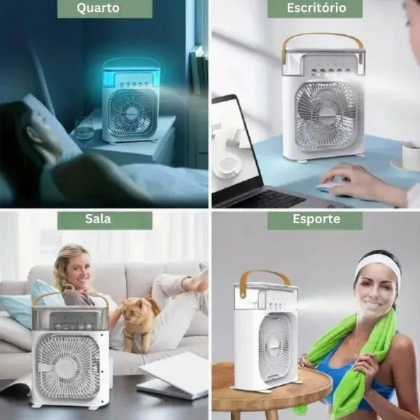 Mini Ventilador e Umidificador de Ar Portátil Castiliani