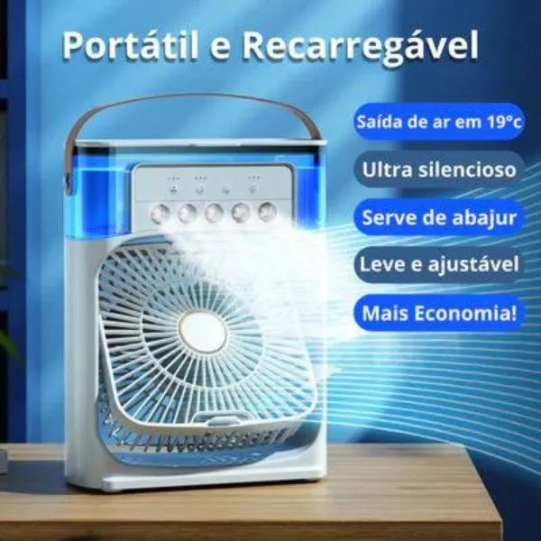 Mini Ventilador e Umidificador de Ar Portátil Castiliani