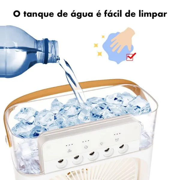 Mini Ventilador e Umidificador de Ar Portátil Castiliani