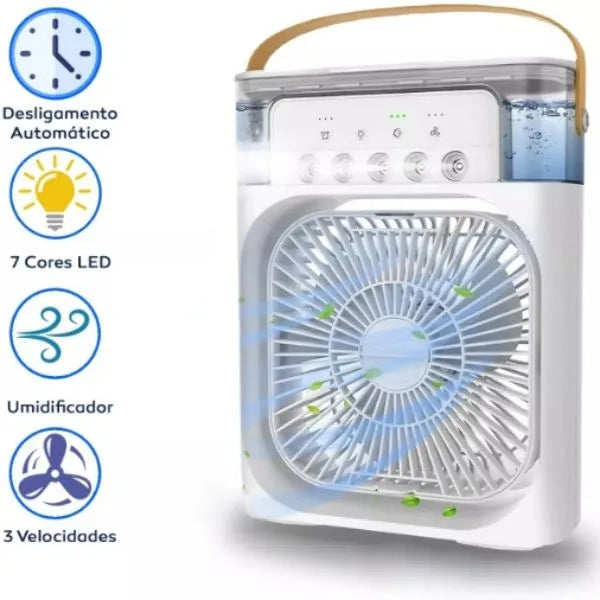 Mini Ventilador e Umidificador de Ar Portátil Castiliani