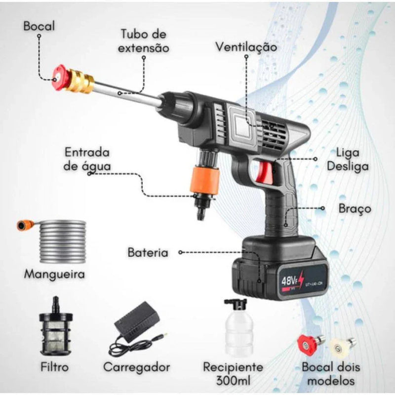 Lavadora de Alta Pressão SmartUp + BRINDES: 5 Panos e 1 Luva de Microfibra