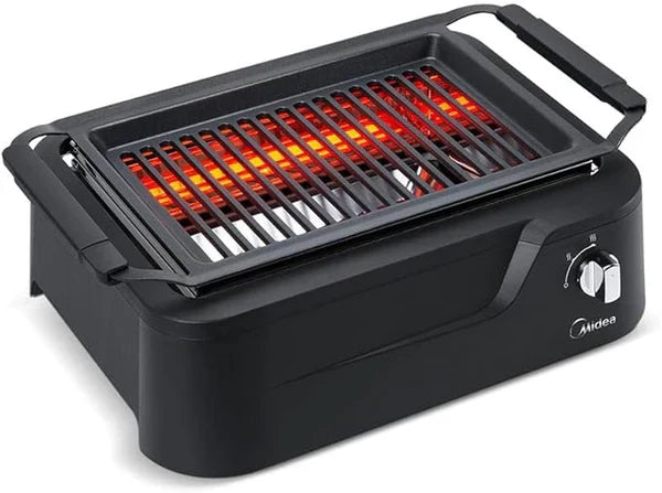 Churrasqueira Elétrica Smokeless (+ BRINDE JOGO DE FACAS)