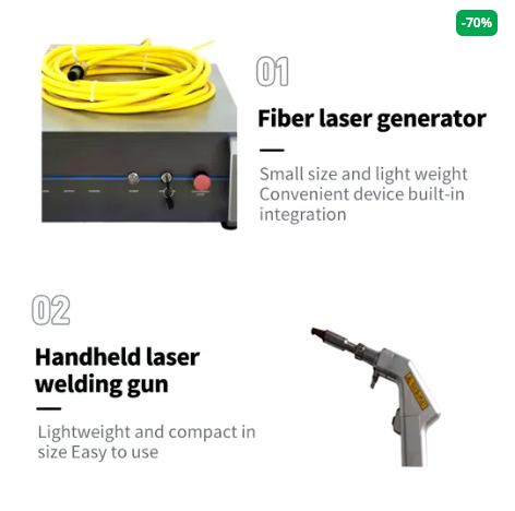 Máquina de Solda Laser Portátil Multiprocesso 150A Proteção Térmica + Brinde Rolo de Solda