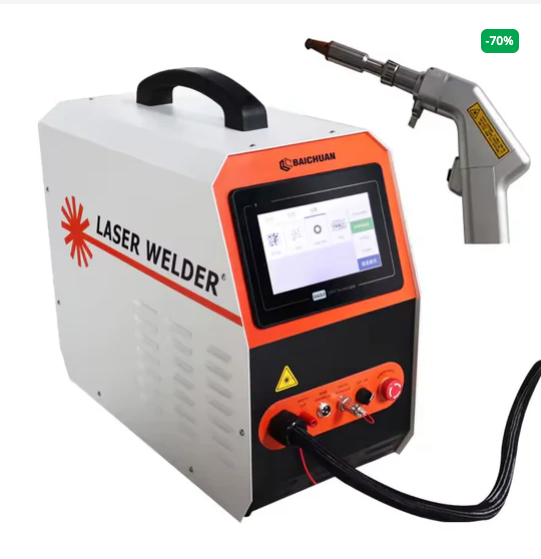 Máquina de Solda Laser Portátil Multiprocesso 150A Proteção Térmica + Brinde Rolo de Solda