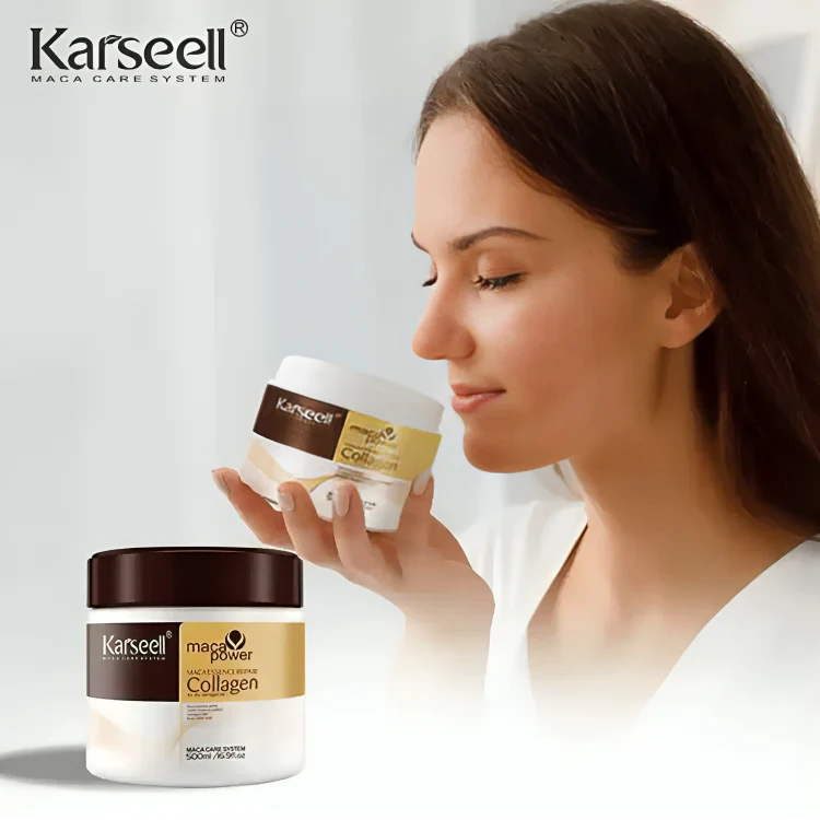 Máscara de Colágeno Karseell Original: Renovação e Brilho para Cabelos | COMPRE 1 LEVE 2