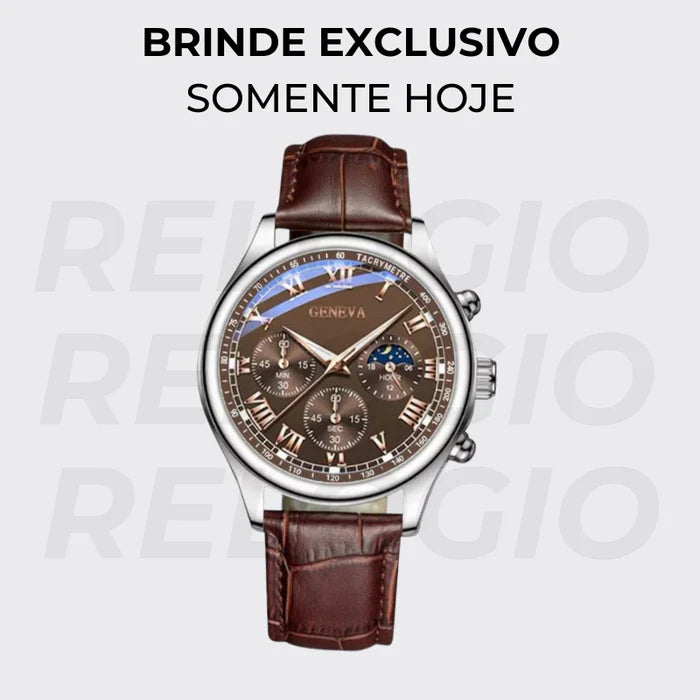 Kit 4 Camisas Ultra tec + 4 Calças Gentleman + Brinde Relogio de Couro