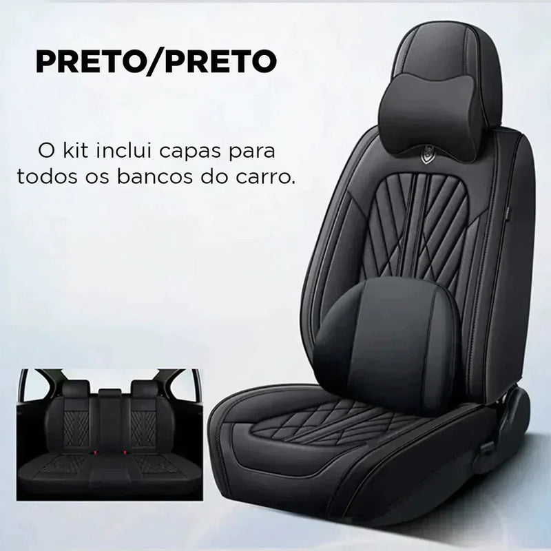 Kit Capas de Bancos Premium | Completo para Bancos Dianteiros e Traseiros [QUEIMA DE ESTOQUE 2025]