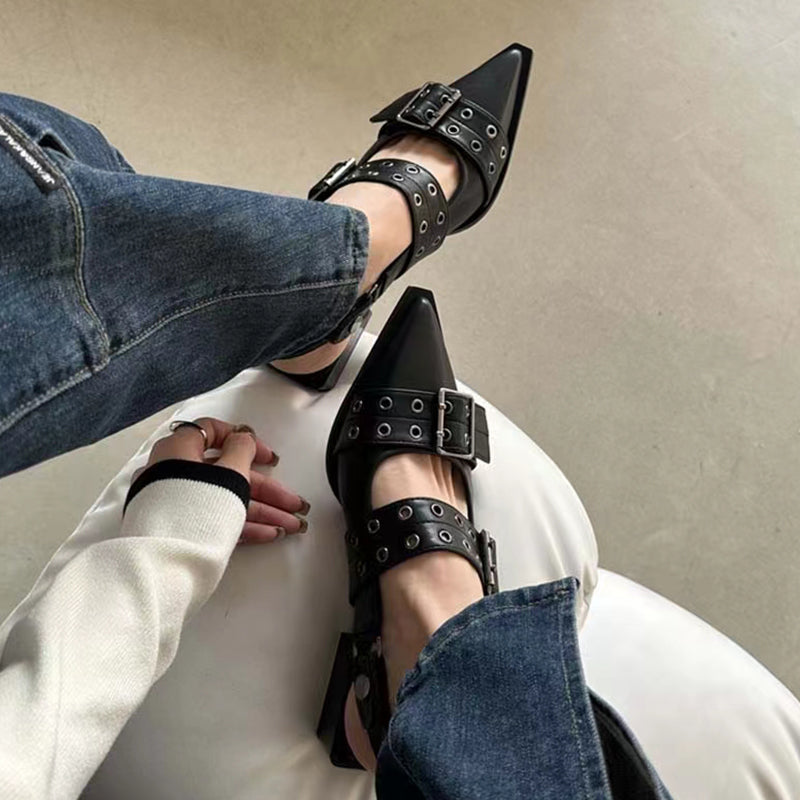 Sapato Mary Jane Chanel com Fivelas