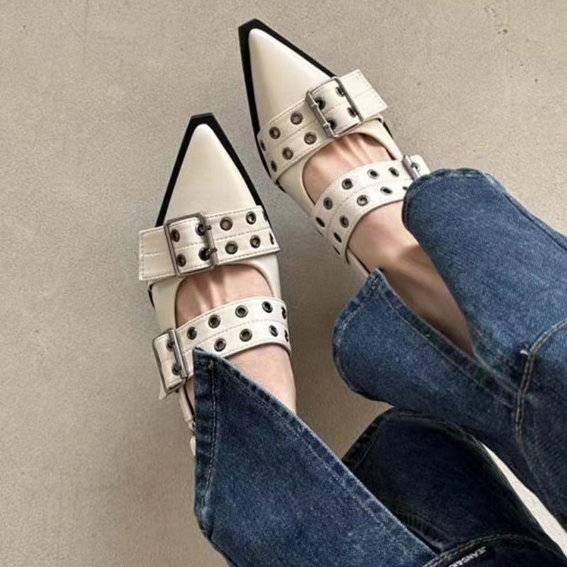 Sapato Mary Jane Chanel com Fivelas