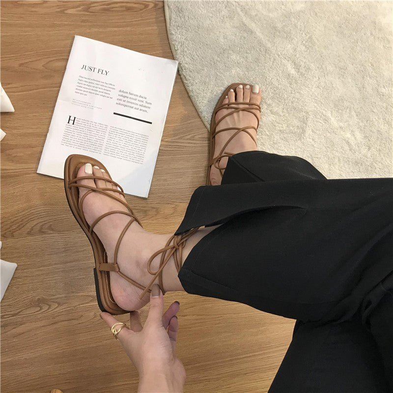 Sandália Esther com  Tiras e Amarração