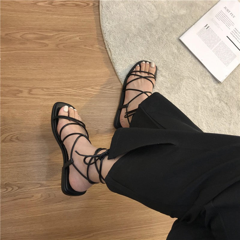 Sandália Esther com  Tiras e Amarração