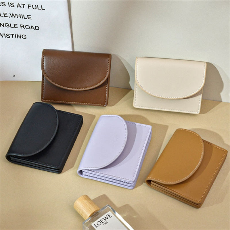 Carteira Feminina Compacta em Couro Modern Slim