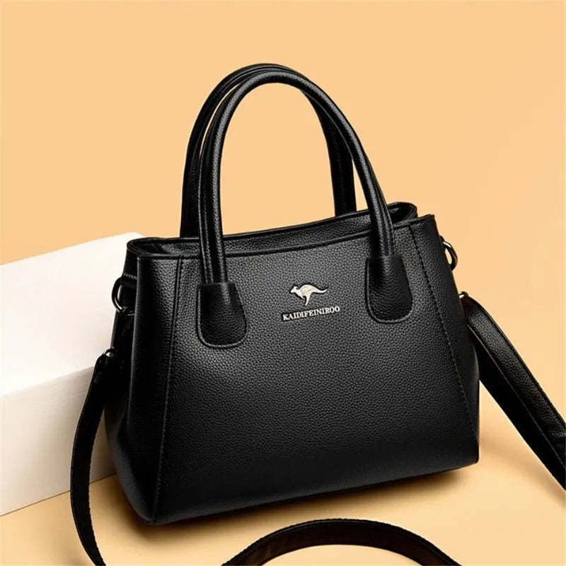Bolsa Feminina de Couro Legítimo Transversal - Quality